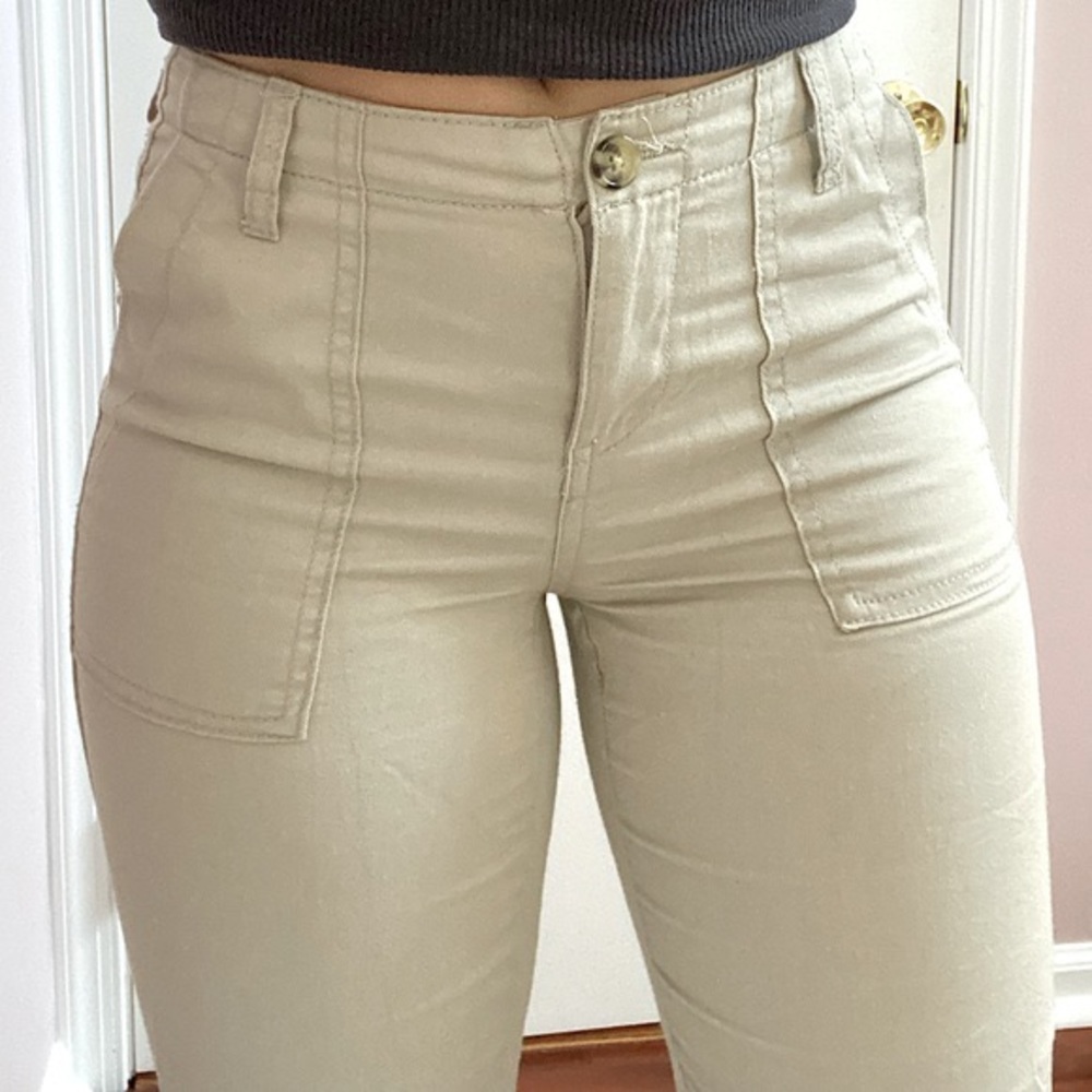 Vanilla Star Beige Cargo/Jogger Style Pants